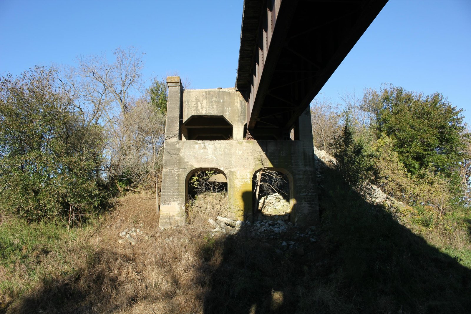 Under bridge